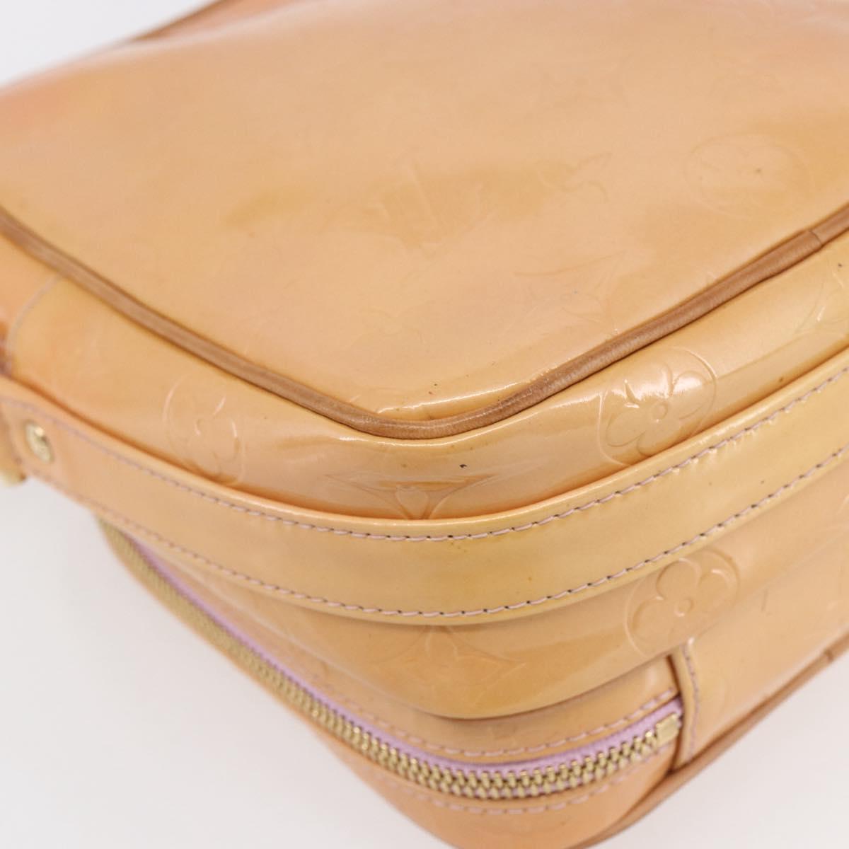 LOUIS VUITTON Monogram Vernis Wooster Bag Marshmallow Pink M91037 LV Auth BA7645