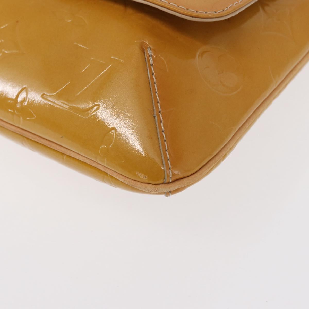 LOUIS VUITTON Monogram Vernis Thompson Street Bag Beige M91301 LV Auth BA7646