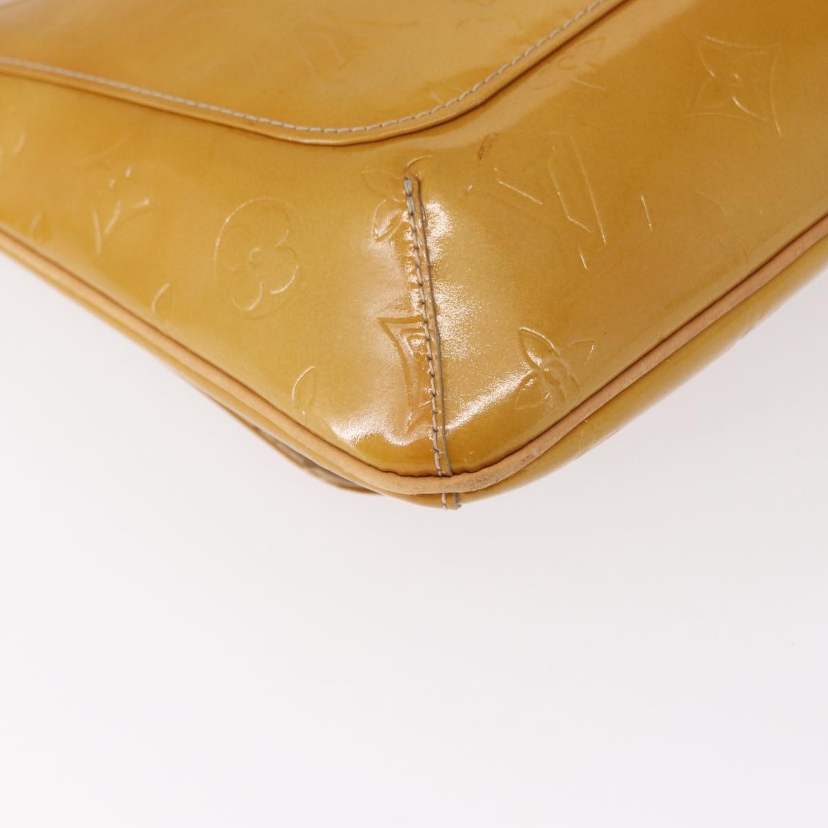 LOUIS VUITTON Monogram Vernis Thompson Street Bag Beige M91301 LV Auth BA7646