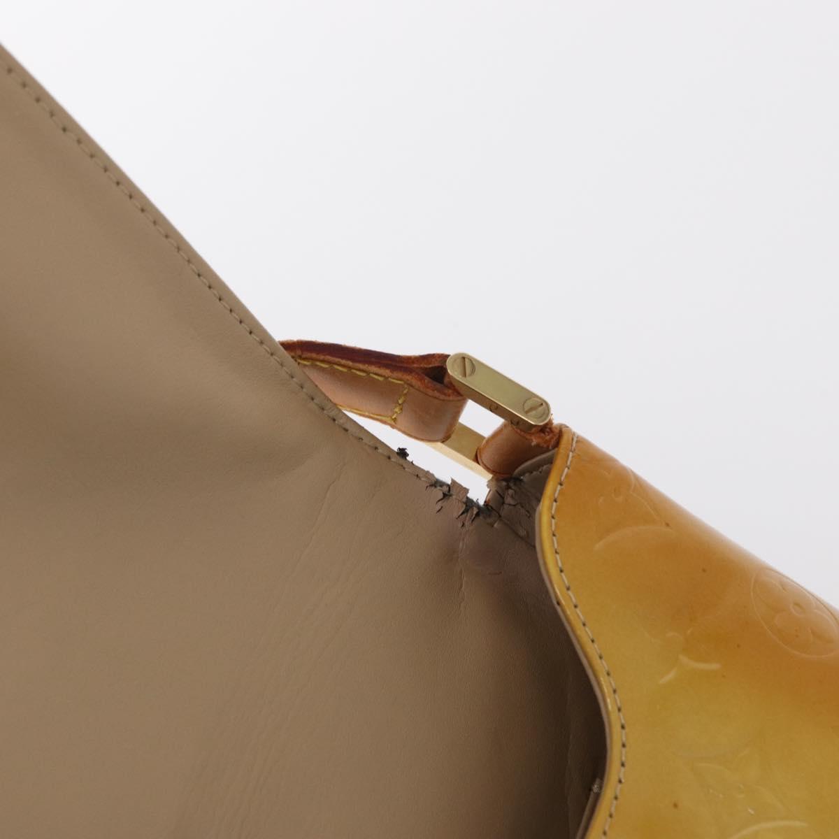 LOUIS VUITTON Monogram Vernis Thompson Street Bag Beige M91301 LV Auth BA7646