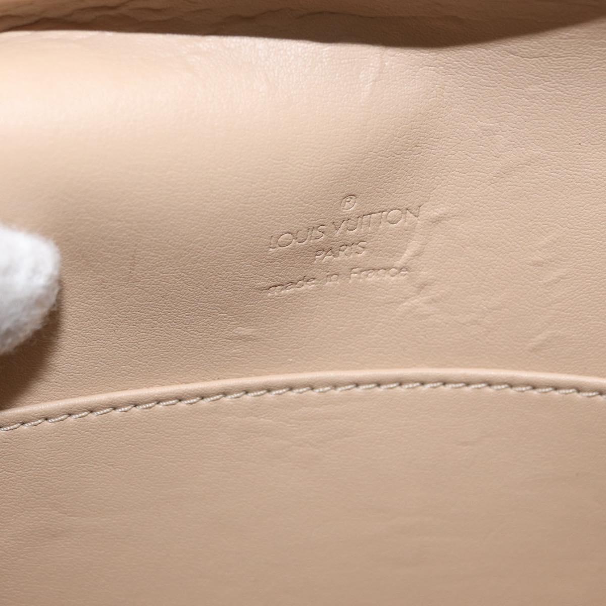 LOUIS VUITTON Monogram Vernis Thompson Street Bag Beige M91301 LV Auth BA7646