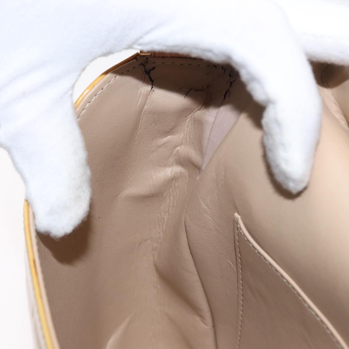 LOUIS VUITTON Monogram Vernis Thompson Street Bag Beige M91301 LV Auth BA7646