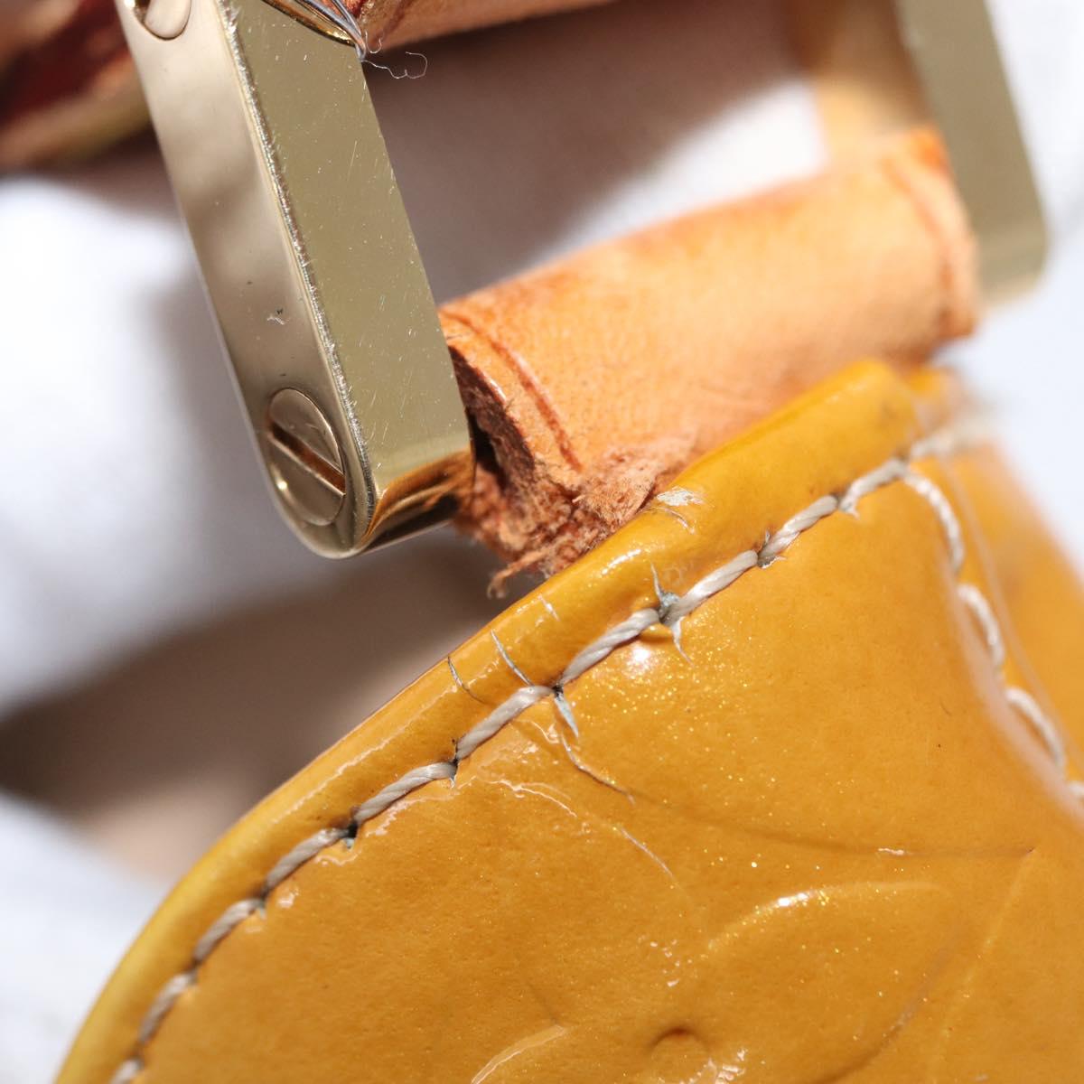 LOUIS VUITTON Monogram Vernis Thompson Street Bag Beige M91301 LV Auth BA7646