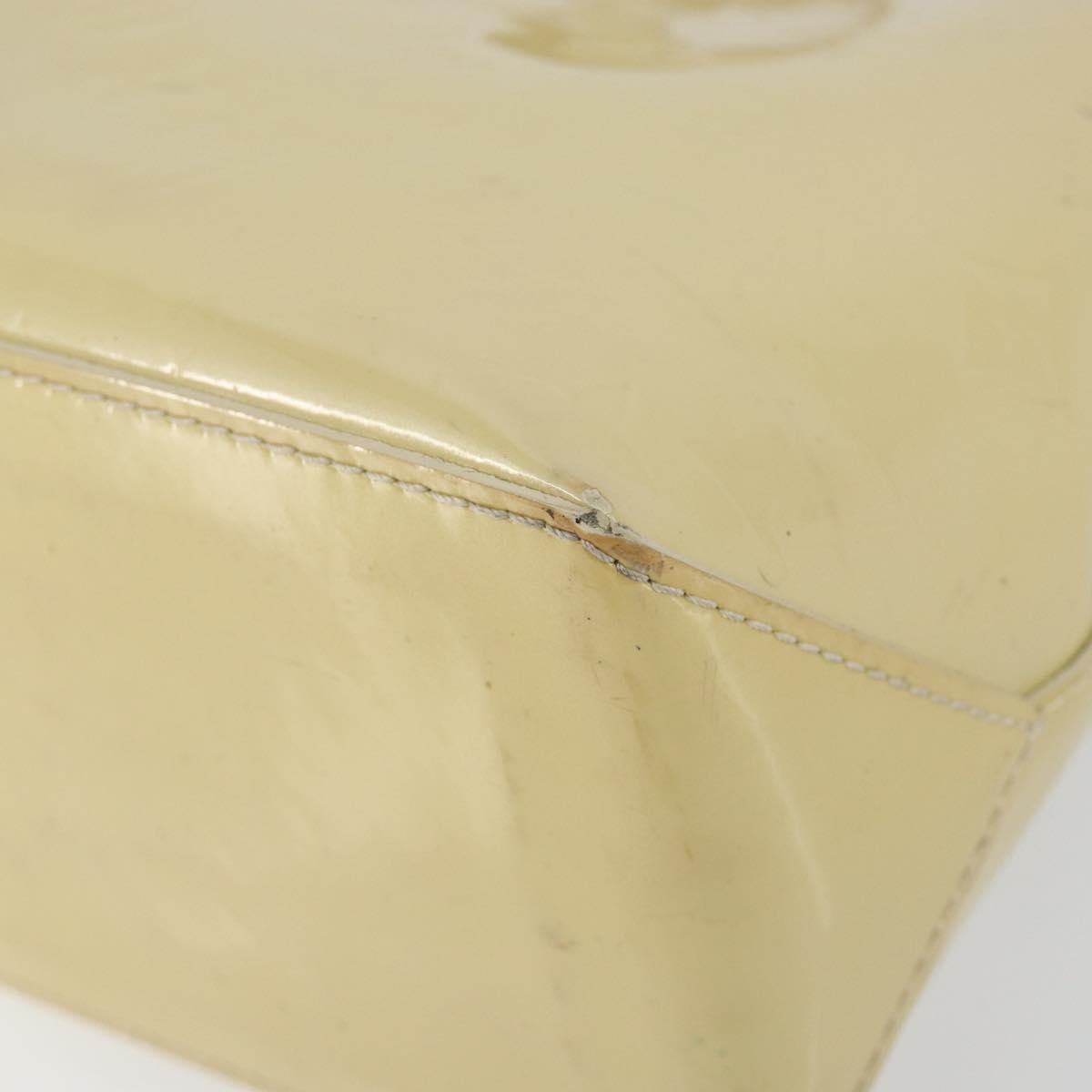 LOUIS VUITTON Monogram Vernis Wilshire PM Hand Bag Broncorail M91452 Auth BA7648