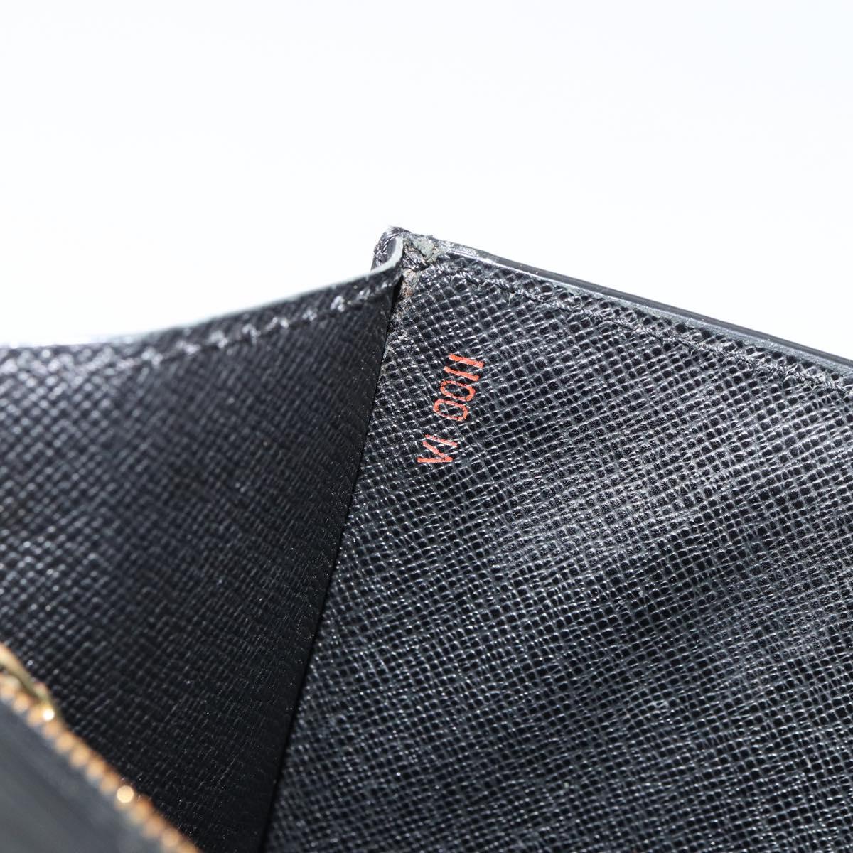 LOUIS VUITTON Epi Serie Dragonne Clutch Bag Black Noir M52612 LV Auth BA7649