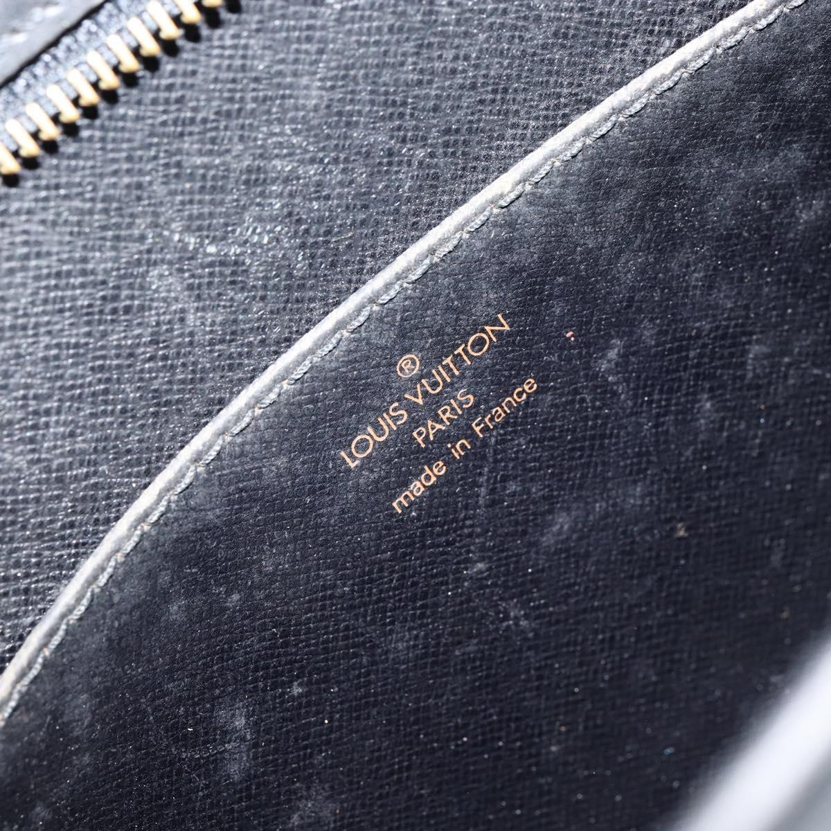 LOUIS VUITTON Epi Pochette Homme Clutch Bag Black Noir M52522 LV Auth BA7650