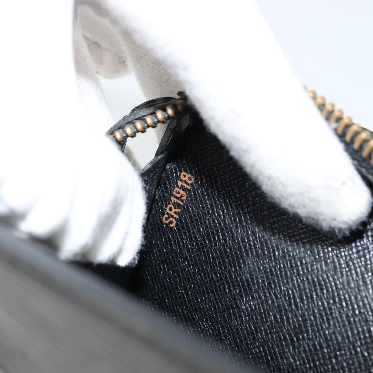 LOUIS VUITTON Epi Pochette Homme Clutch Bag Black Noir M52522 LV Auth BA7650