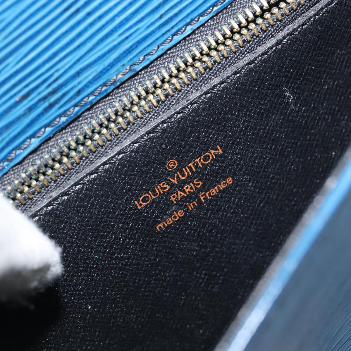 LOUIS VUITTON Epi Saint Cloud GM Shoulder Bag Toledo Blue M52195 LV Auth BA7651