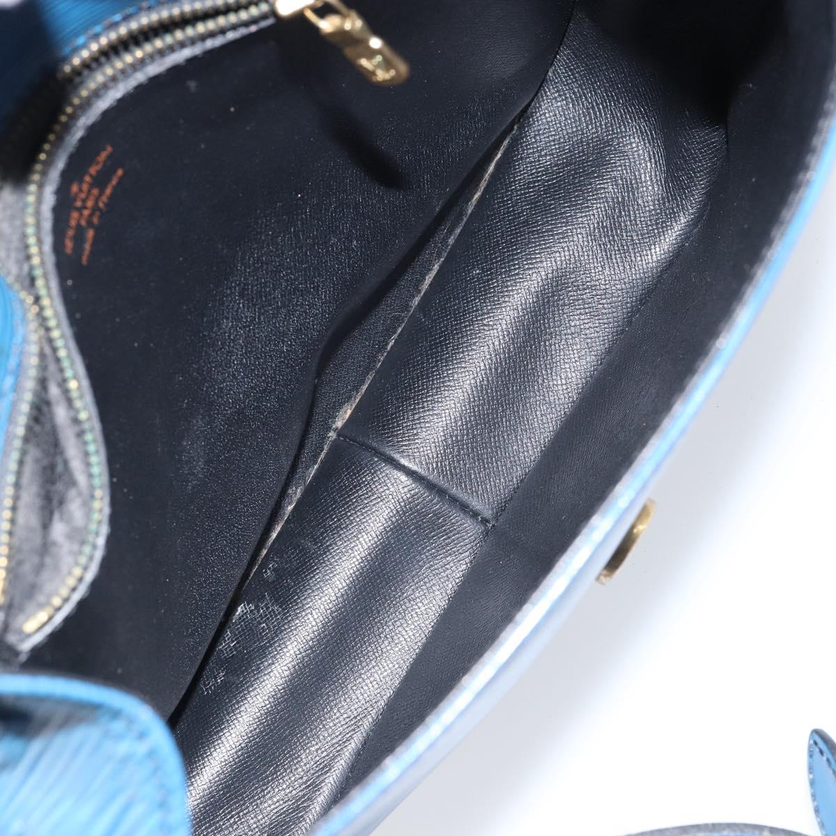 LOUIS VUITTON Epi Saint Cloud GM Shoulder Bag Toledo Blue M52195 LV Auth BA7651