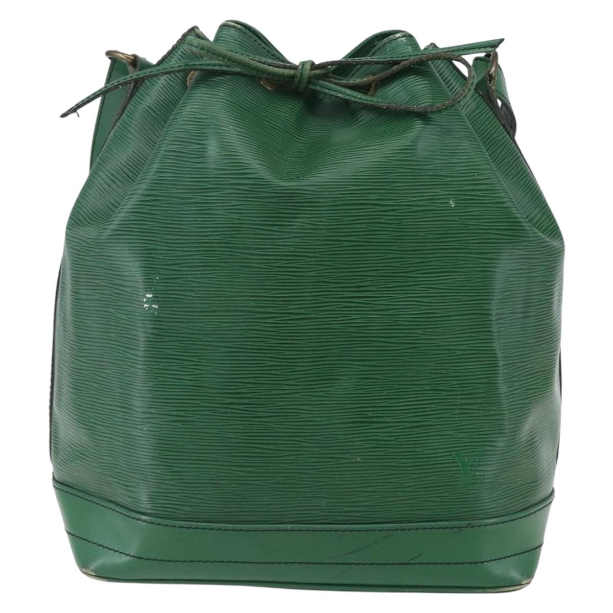 LOUIS VUITTON Epi Noe Shoulder Bag Green M44004 LV Auth BA7653