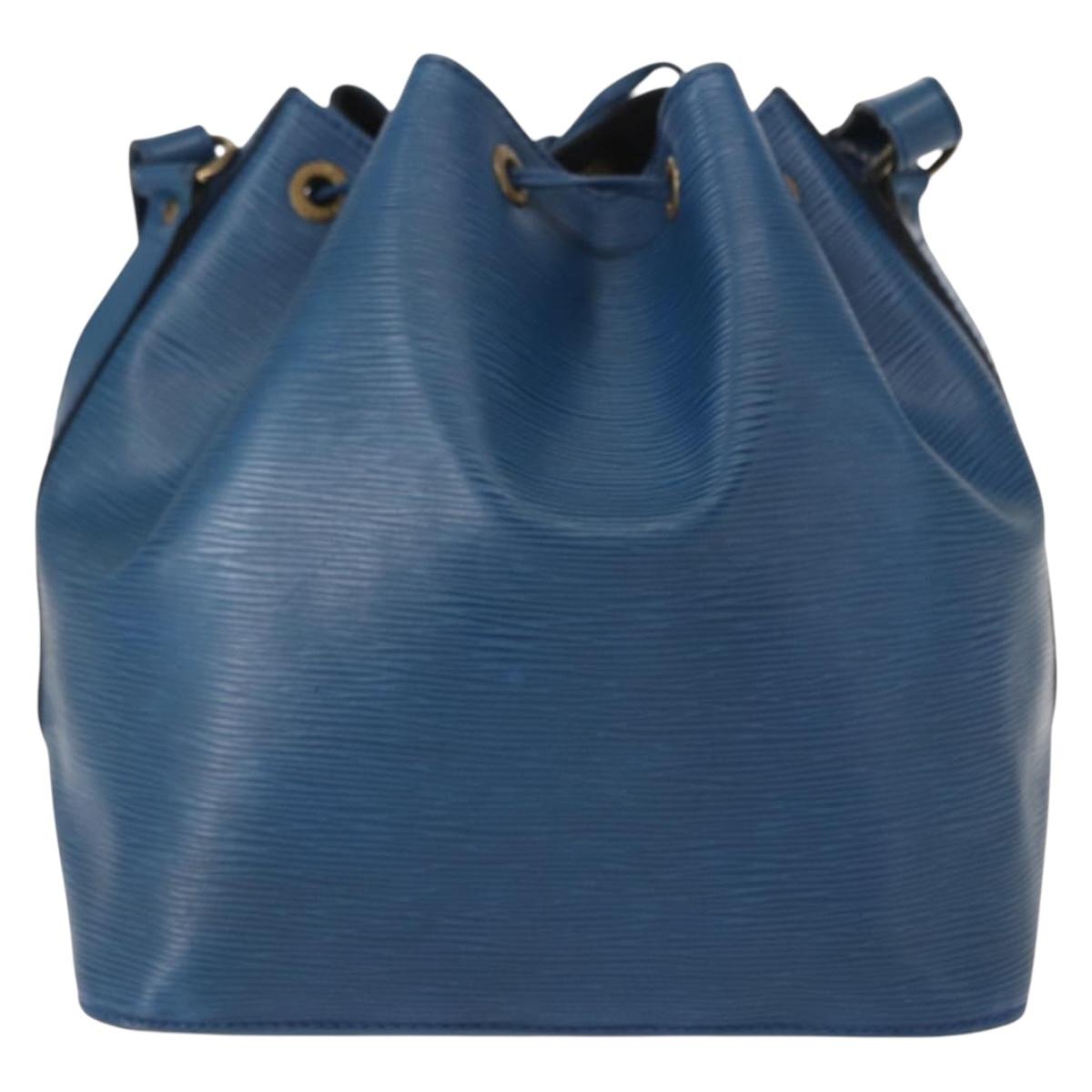 LOUIS VUITTON Epi Petit Noe Shoulder Bag Blue M44105 LV Auth BA7654