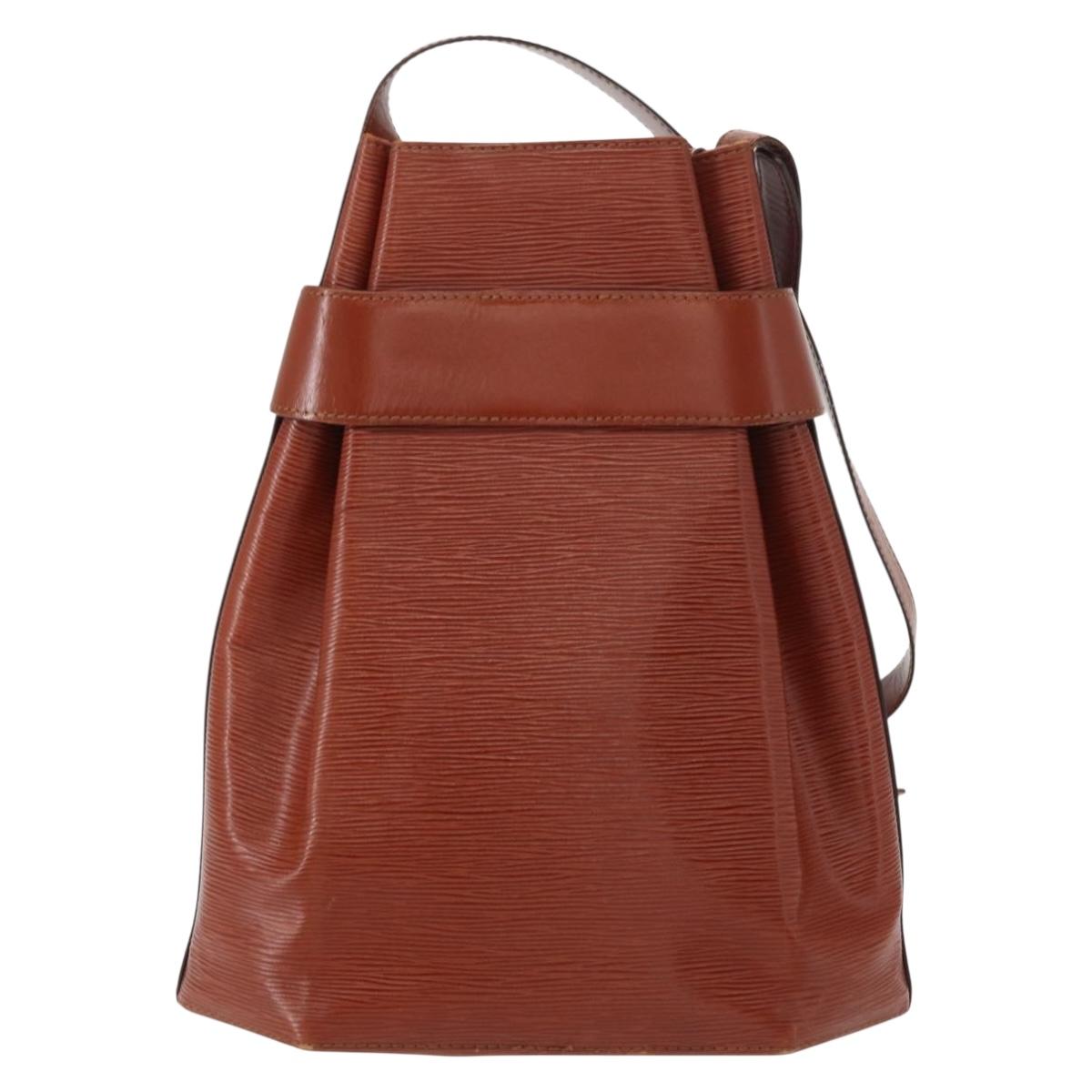 LOUIS VUITTON Epi Sac Depaule GM Shoulder Bag Brown M80193 LV Auth BA7656