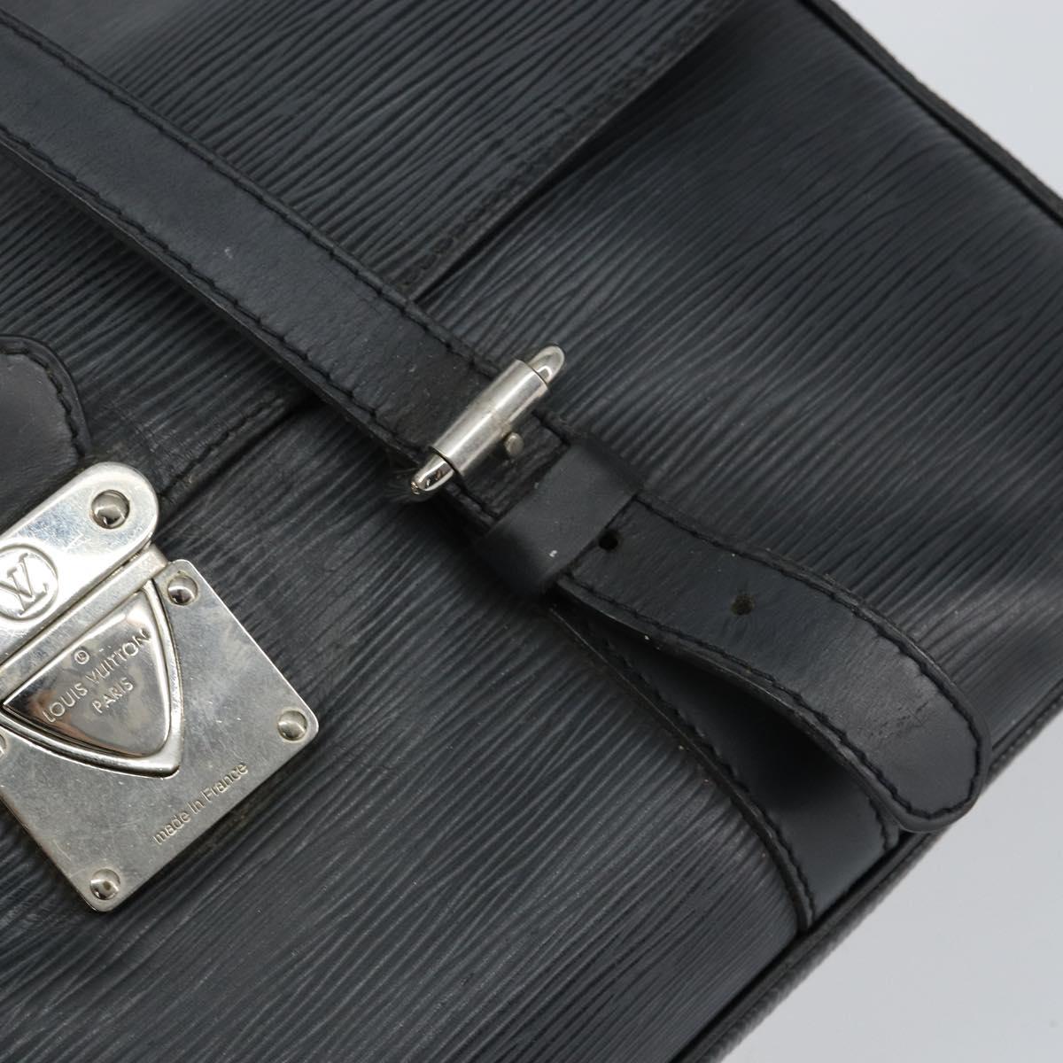 LOUIS VUITTON Epi Segur MM Hand Bag Black M58862 LV Auth BA7659