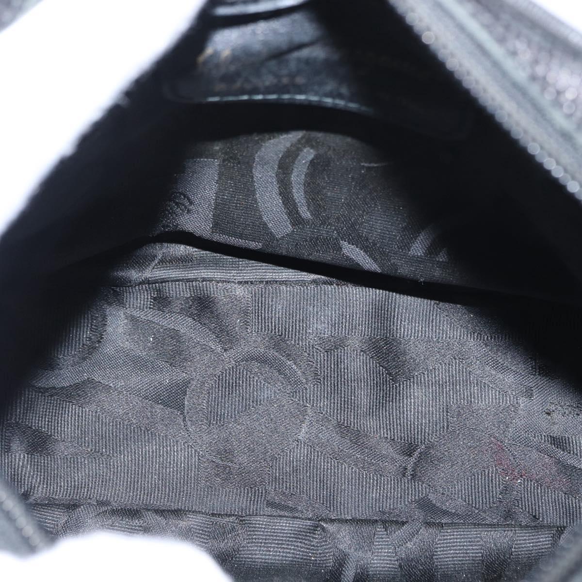 Salvatore Ferragamo Vala Shoulder Bag Leather Black Gold Auth BA7662