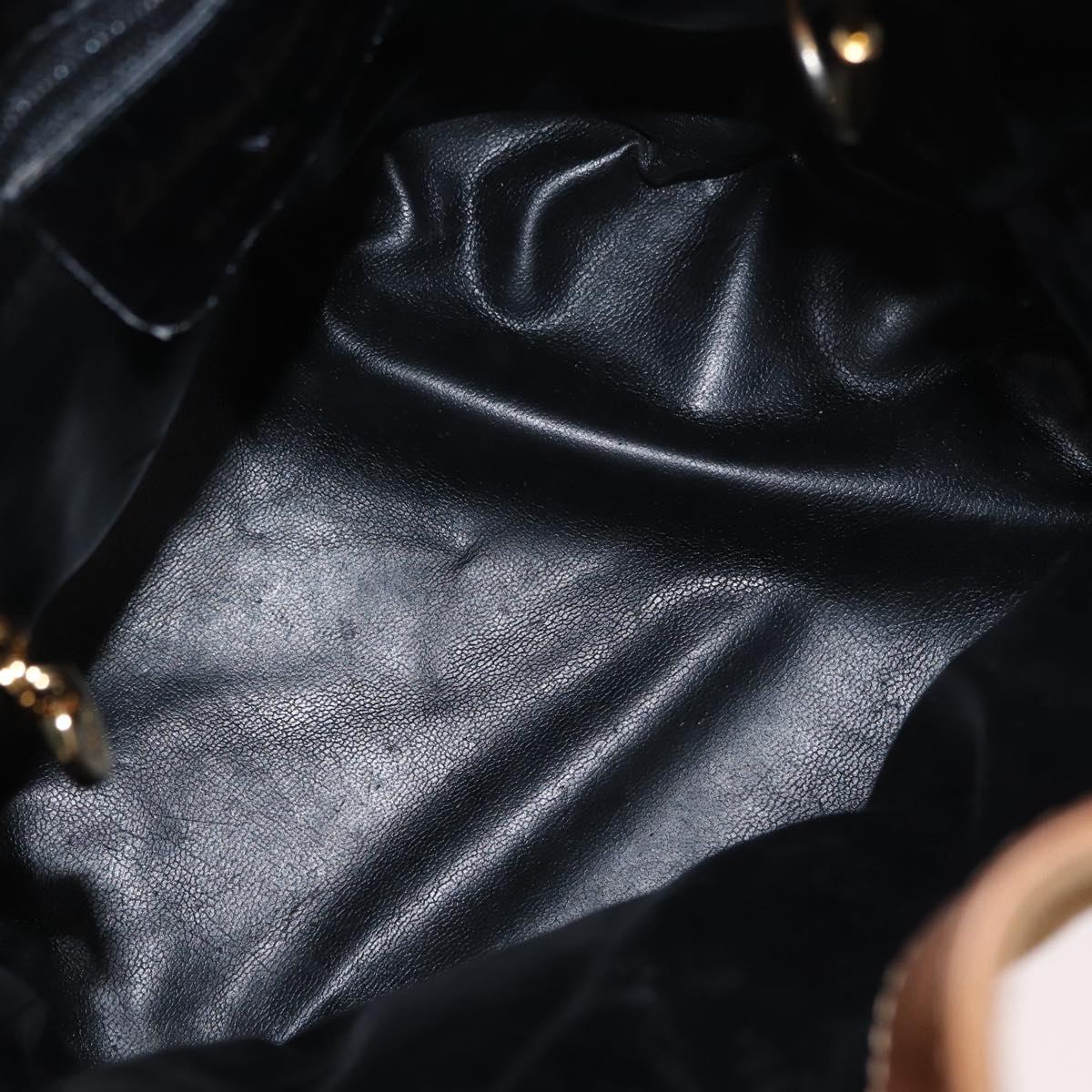 Salvatore Ferragamo Shoulder Bag Suede Leather Beige Gold Auth BA7664