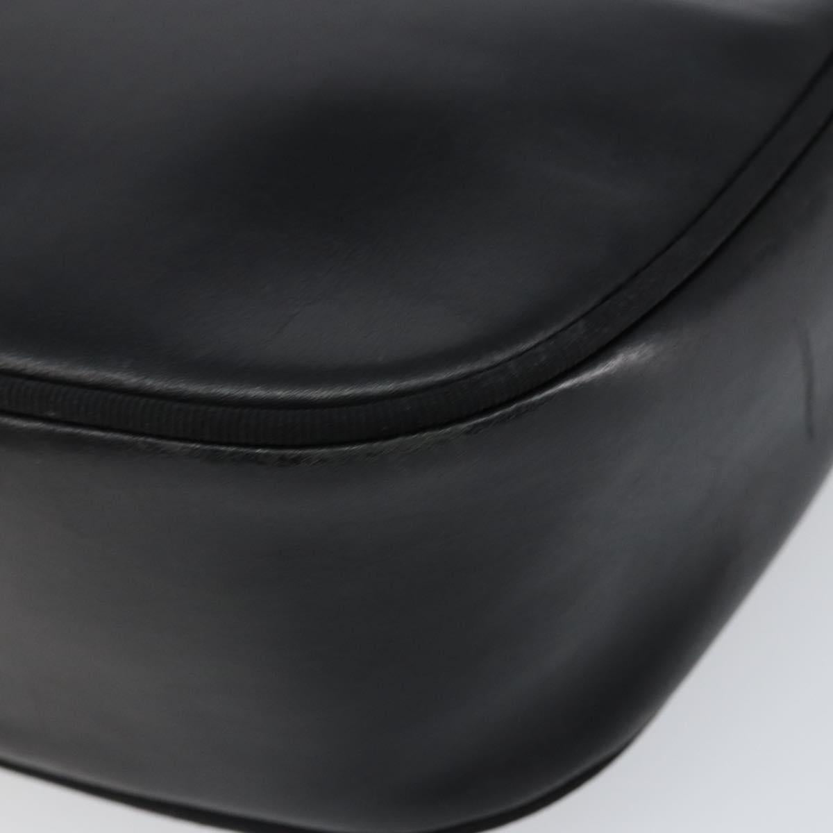 Salvatore Ferragamo Vala Shoulder Bag Leather Black Gold Auth BA7671