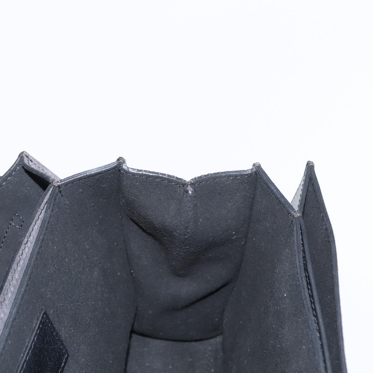 GIVENCHY Chain Shoulder Bag Leather Black Gold Auth BA7680