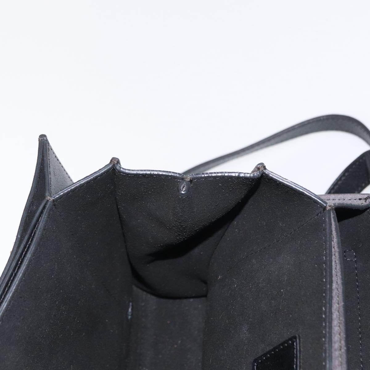 GIVENCHY Chain Shoulder Bag Leather Black Gold Auth BA7680