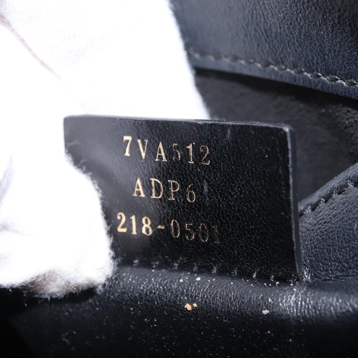 FENDI Hand Bag Leather 2way Yellow Gold Auth BA7681