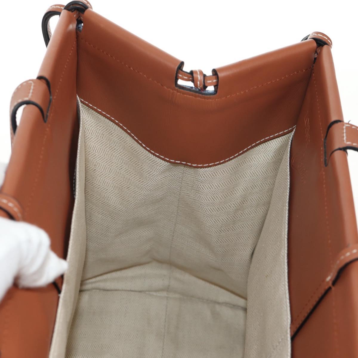 LOEWE Anagram Cushion Paula's Tote Bag Canvas Red Auth BA7691V