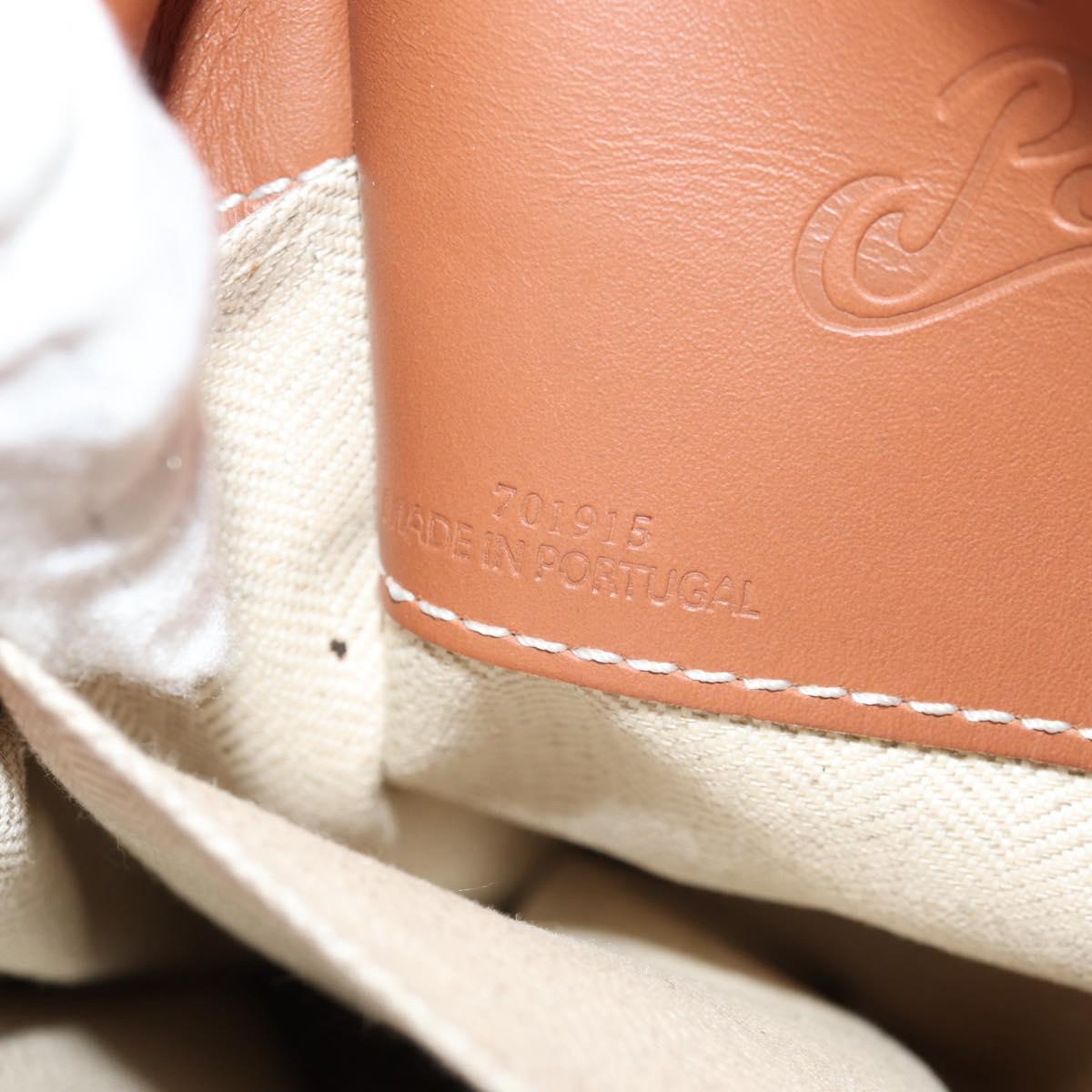 LOEWE Anagram Cushion Paula's Tote Bag Canvas Red Auth BA7691V