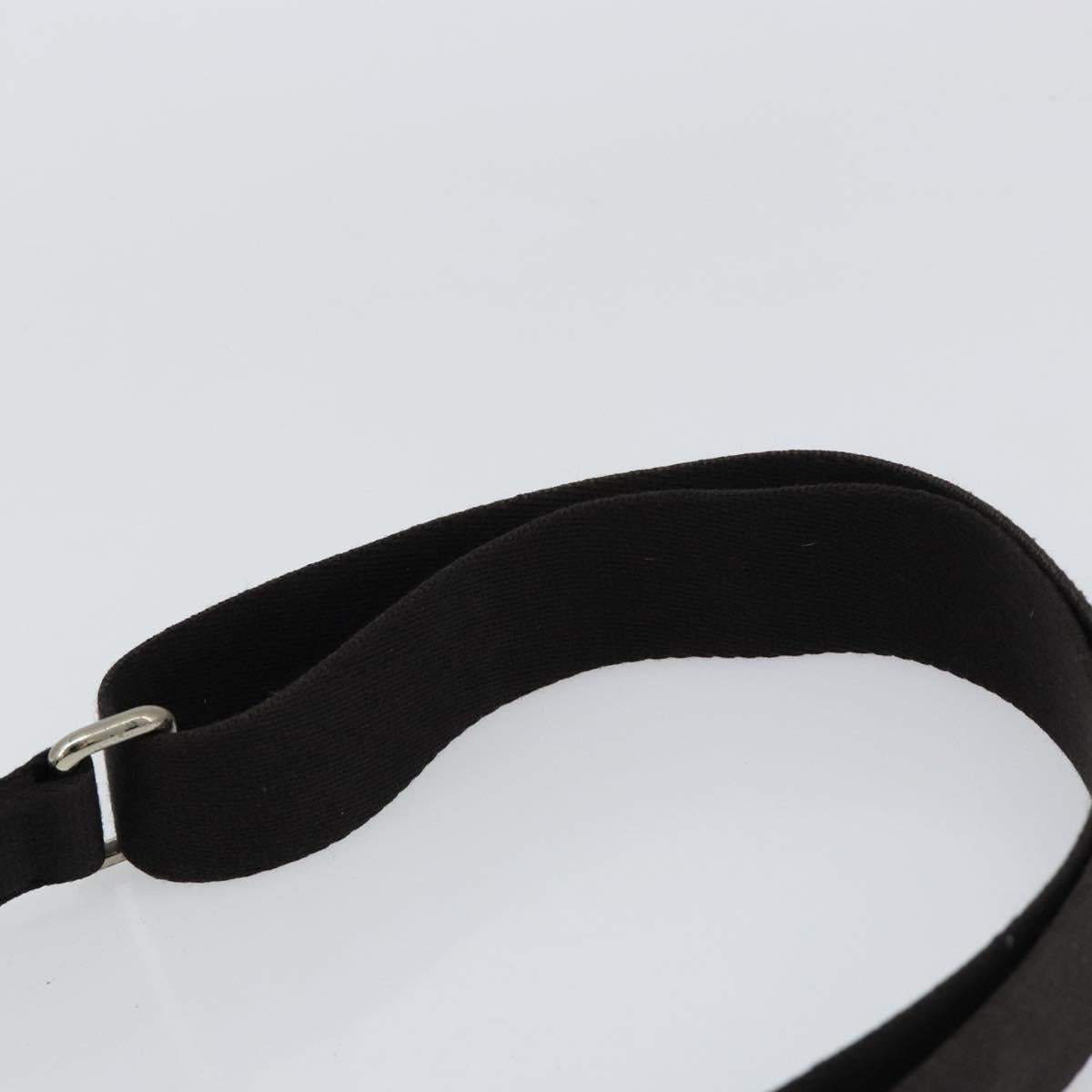 BURBERRY Shoulder Bag Canvas Leather Black Auth BA7705