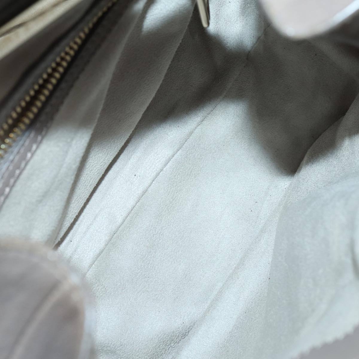 Jimmy Choo Studs Backpack Leather Beige Gold Auth BA7708