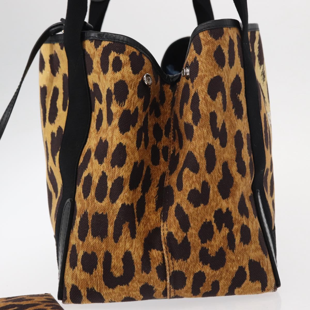 BALENCIAGA Cabas S Tote Bag Canvas Brown 339933 Auth BA7710