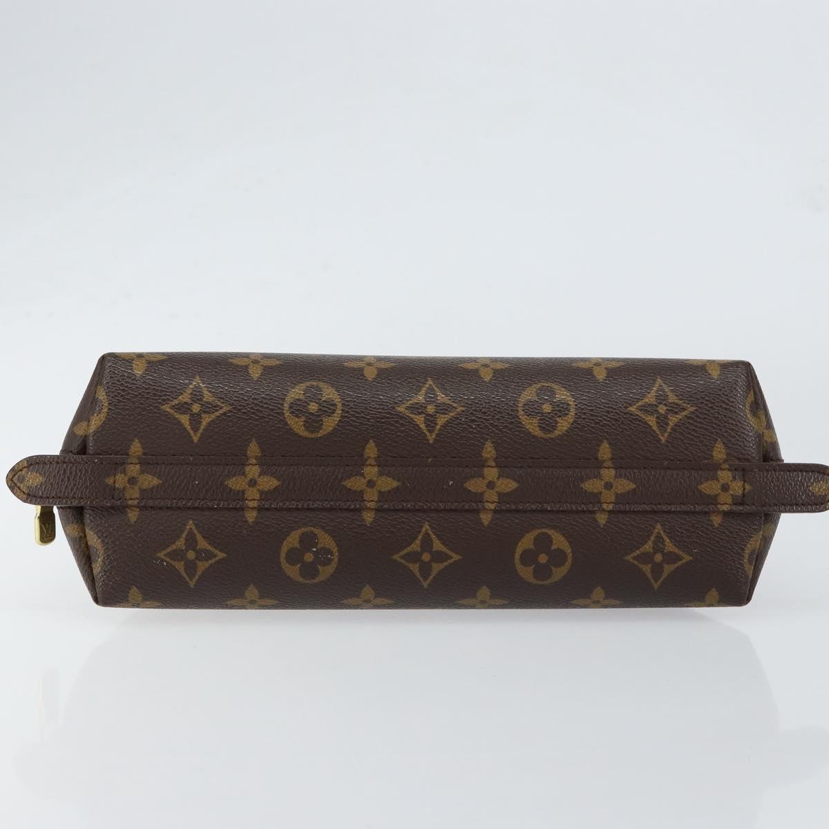 LOUIS VUITTON Monogram Trousse Demi Ronde Cosmetic Pouch M47520 LV Auth BA7711