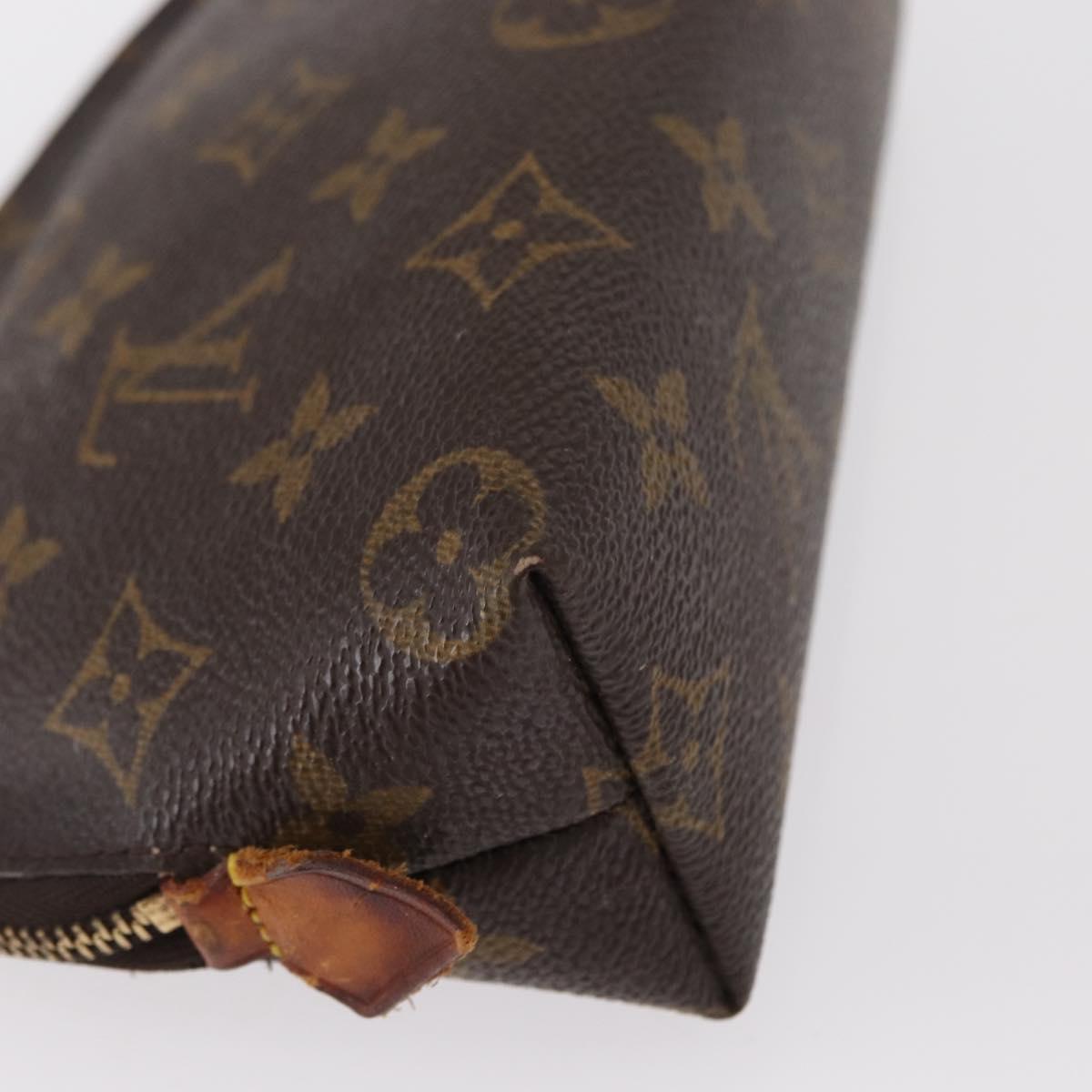 LOUIS VUITTON Monogram Pochette Cosmetic PM Cosmetic Pouch M47515 LV Auth BA7712