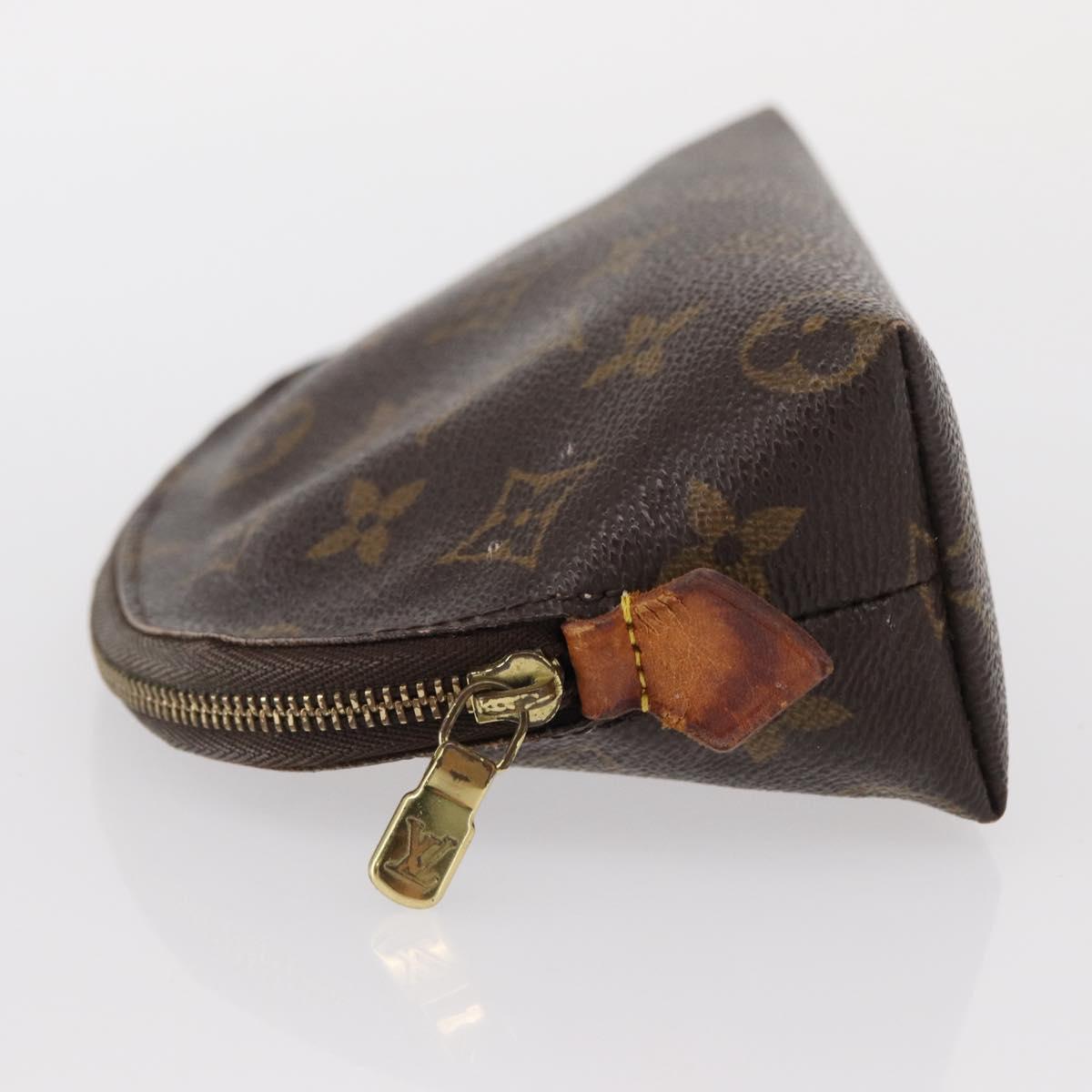 LOUIS VUITTON Monogram Pochette Cosmetic PM Cosmetic Pouch M47515 LV Auth BA7712
