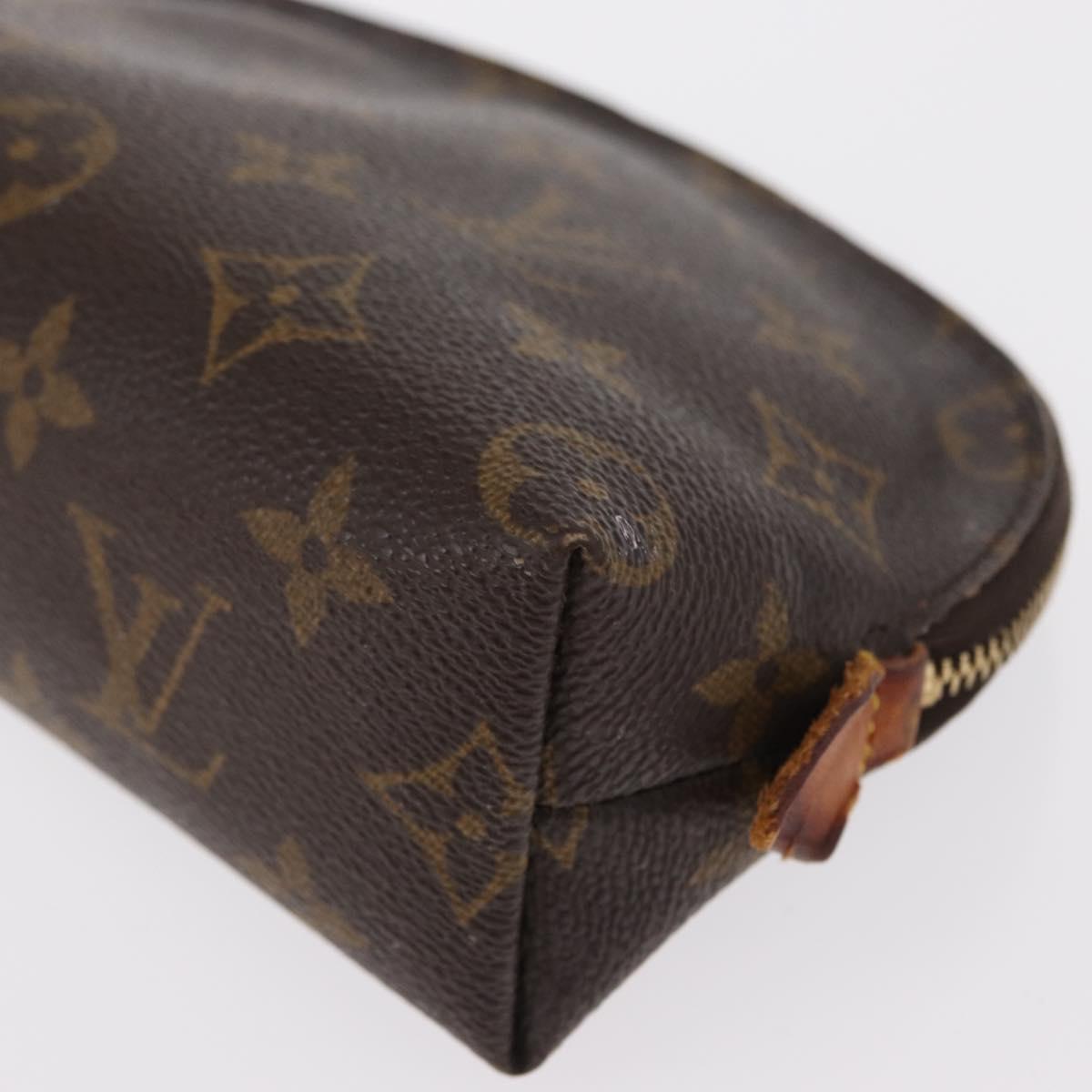 LOUIS VUITTON Monogram Pochette Cosmetic PM Cosmetic Pouch M47515 LV Auth BA7712