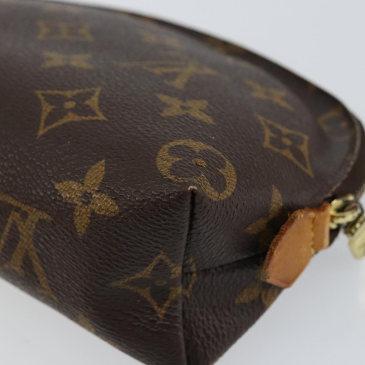 LOUIS VUITTON Monogram Pochette Cosmetic PM Cosmetic Pouch M47515 LV Auth BA7713