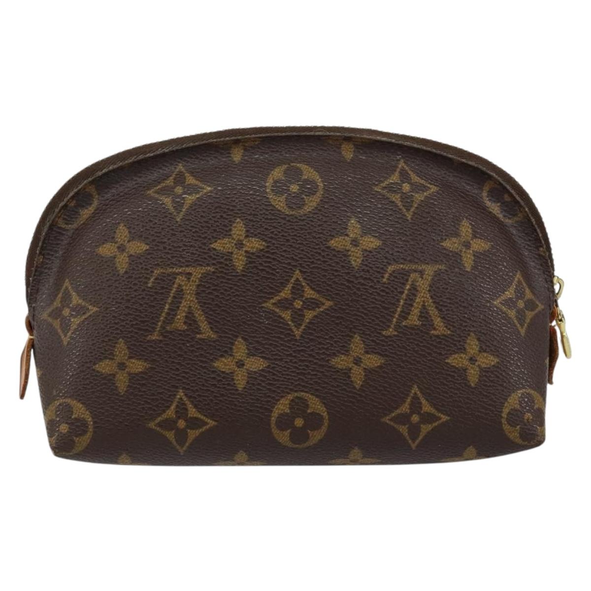 LOUIS VUITTON Monogram Pochette Cosmetic PM Cosmetic Pouch M47515 LV Auth BA7713