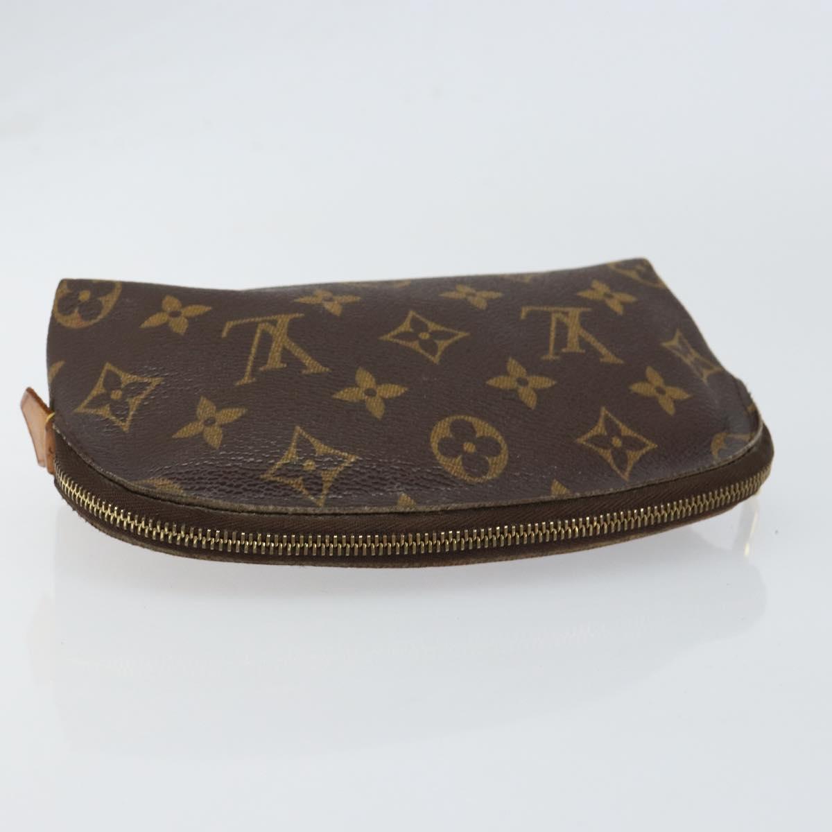 LOUIS VUITTON Monogram Pochette Cosmetic PM Cosmetic Pouch M47515 LV Auth BA7713