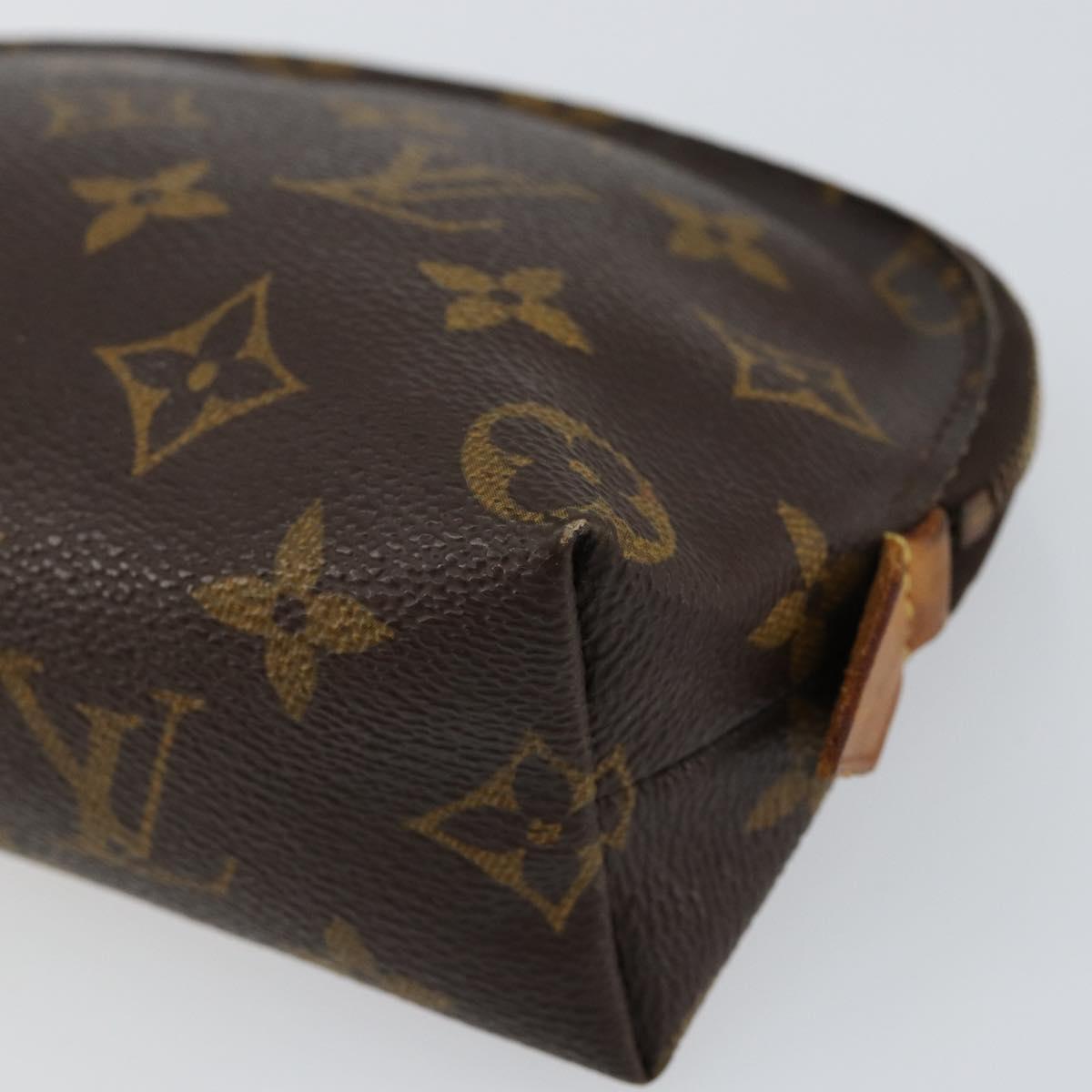 LOUIS VUITTON Monogram Pochette Cosmetic PM Cosmetic Pouch M47515 LV Auth BA7713