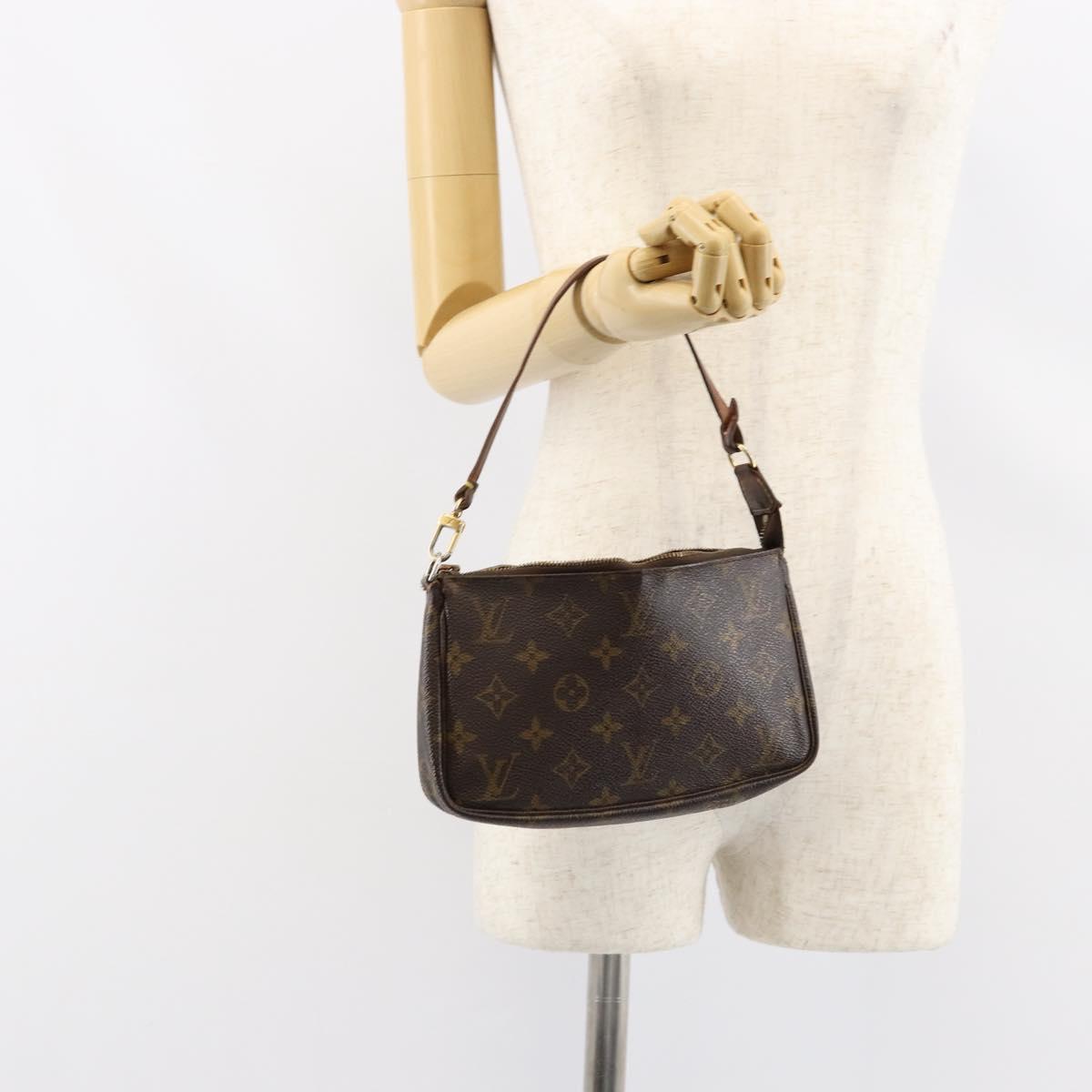 LOUIS VUITTON Monogram Pochette Accessoires Pouch M51980 LV Auth BA7714