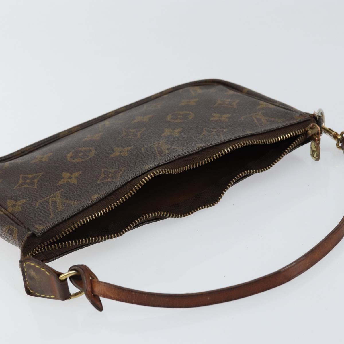 LOUIS VUITTON Monogram Pochette Accessoires Pouch M51980 LV Auth BA7714