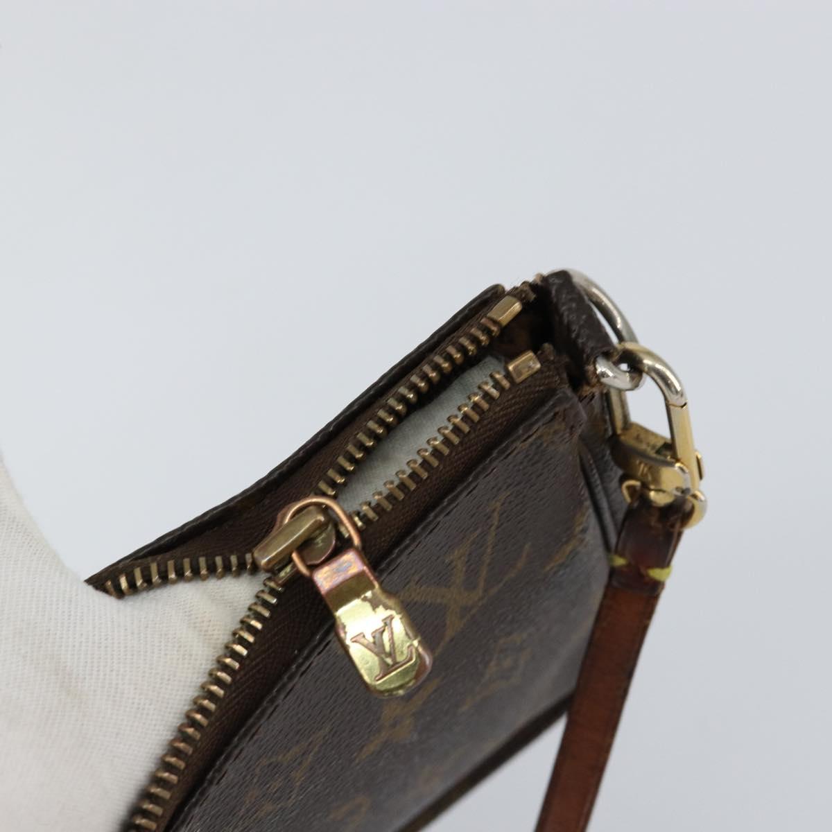 LOUIS VUITTON Monogram Pochette Accessoires Pouch M51980 LV Auth BA7714