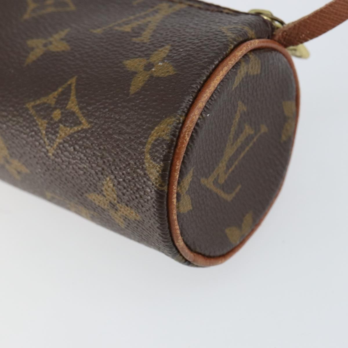 LOUIS VUITTON Monogram Papillon Pouch LV Auth BA7717