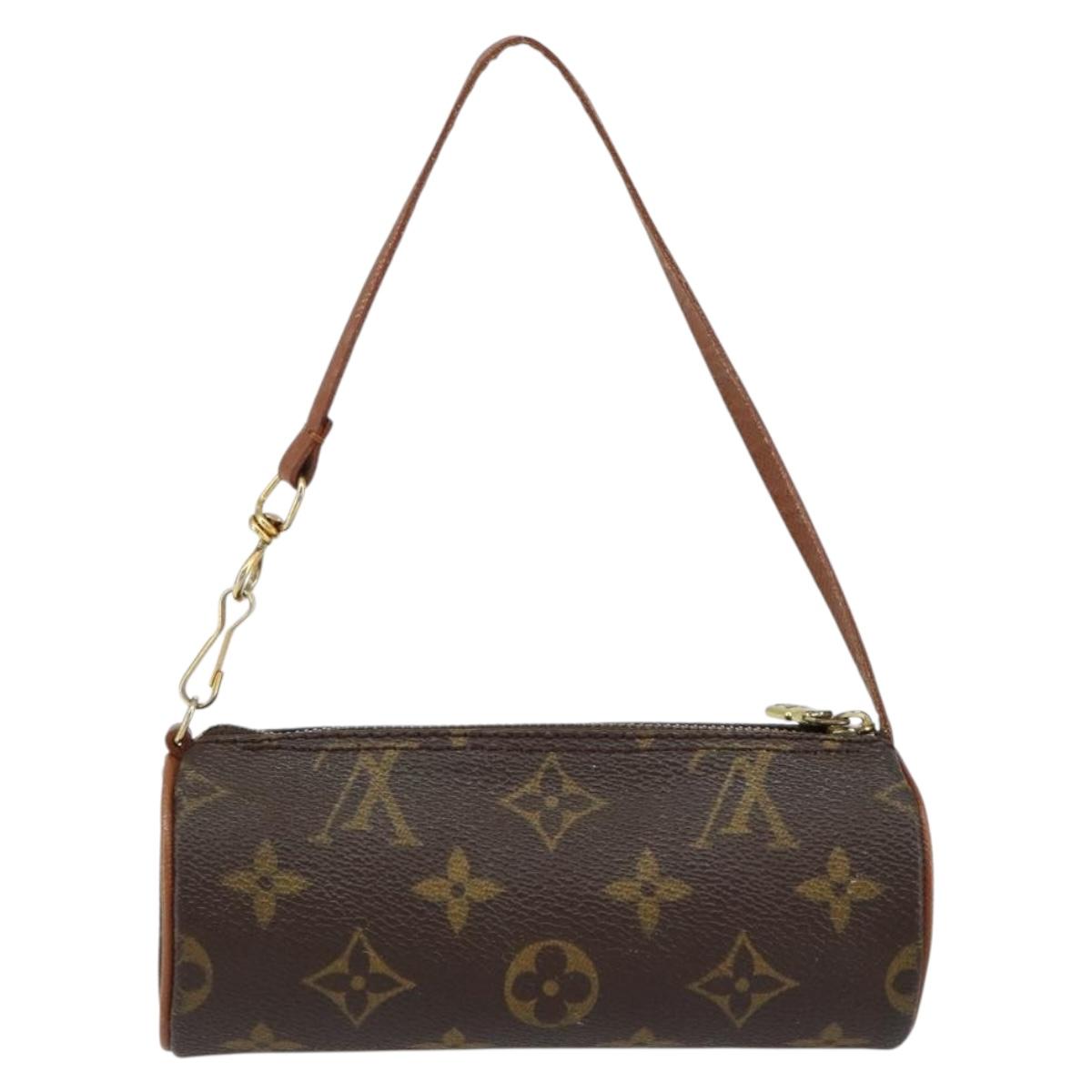 LOUIS VUITTON Monogram Papillon Pouch LV Auth BA7717