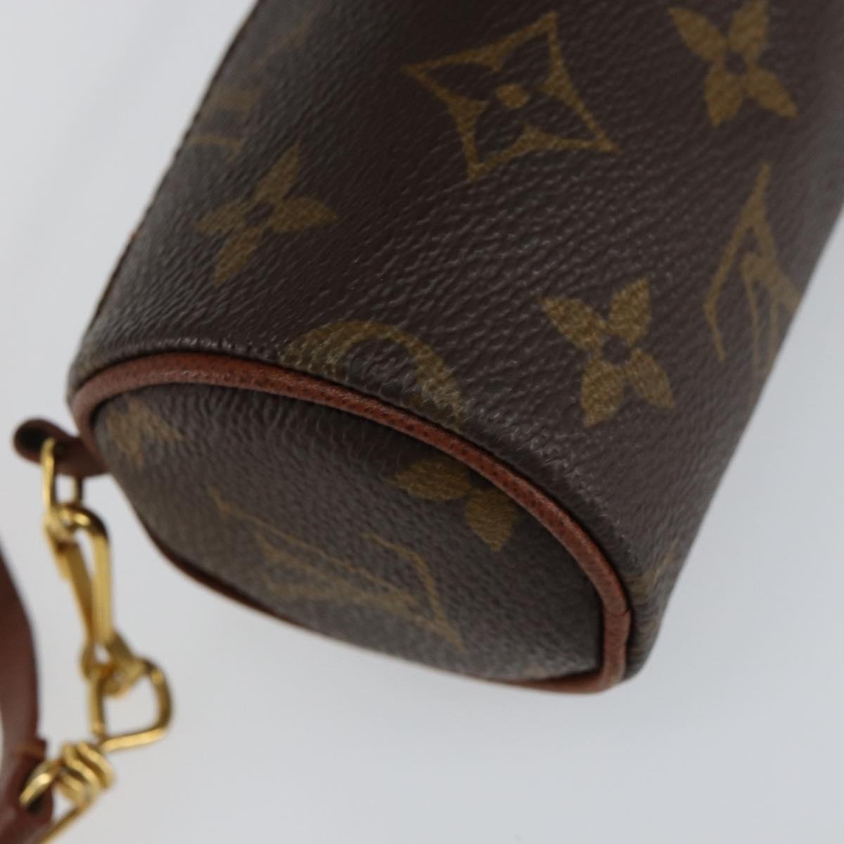 LOUIS VUITTON Monogram Papillon Pouch LV Auth BA7718
