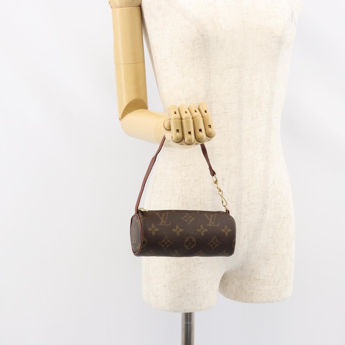 LOUIS VUITTON Monogram Papillon Pouch LV Auth BA7718