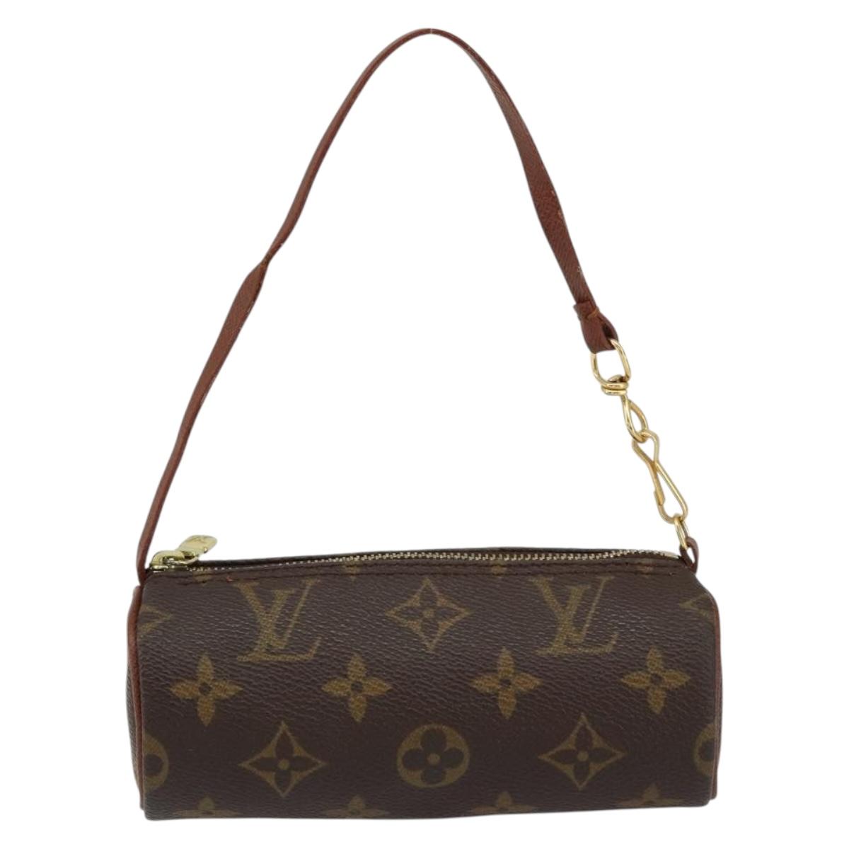 LOUIS VUITTON Monogram Papillon Pouch LV Auth BA7718