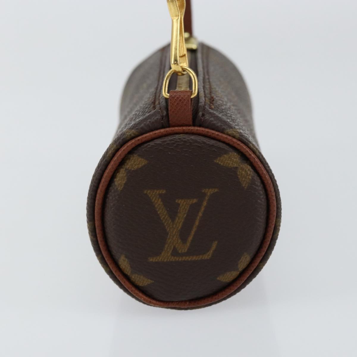LOUIS VUITTON Monogram Papillon Pouch LV Auth BA7718