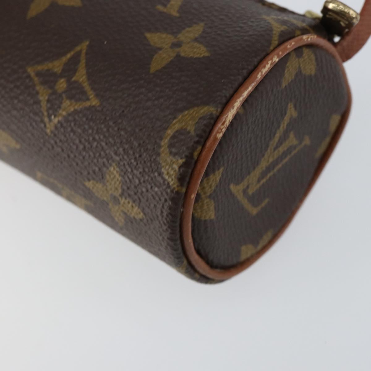 LOUIS VUITTON Monogram Papillon Pouch LV Auth BA7719