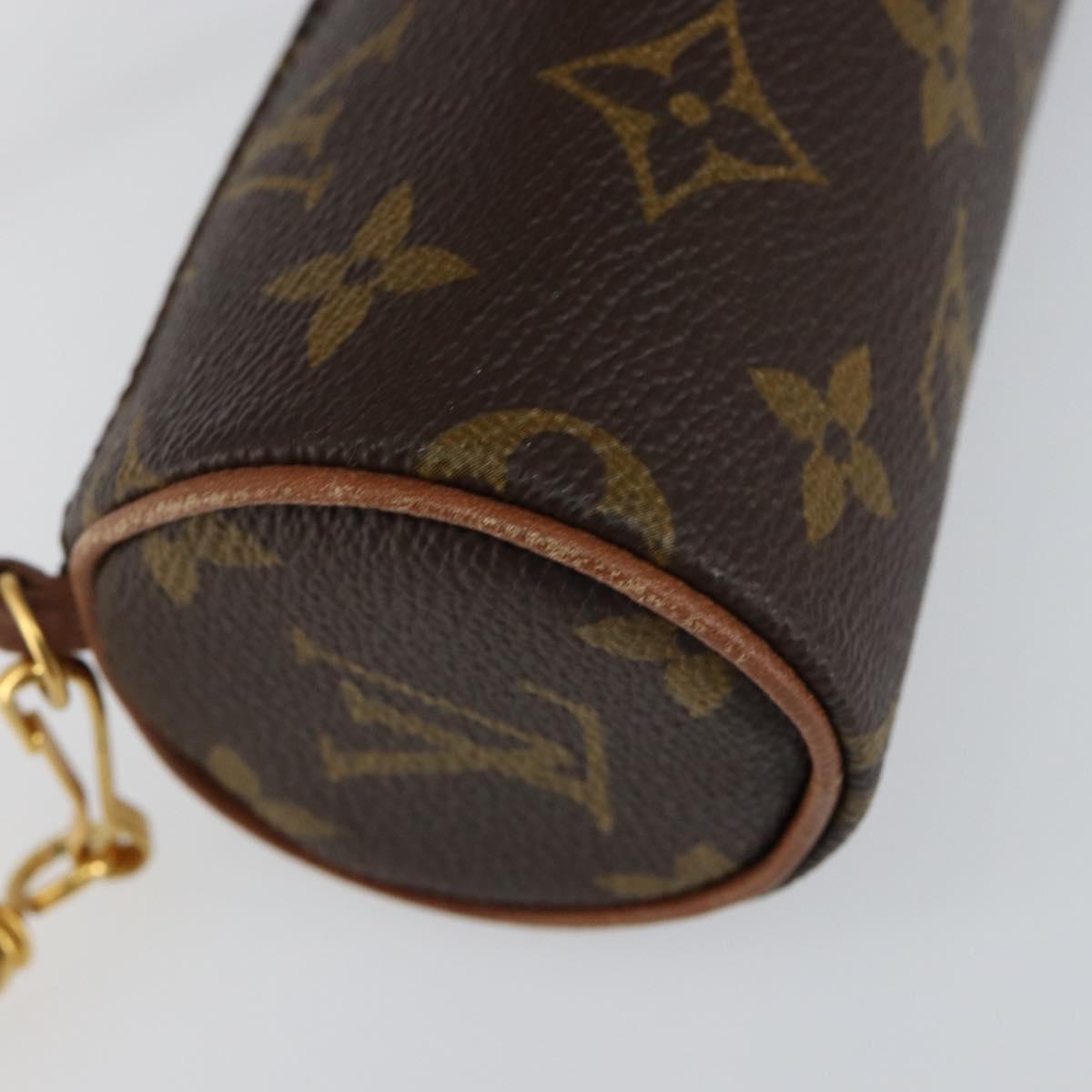 LOUIS VUITTON Monogram Papillon Pouch LV Auth BA7719