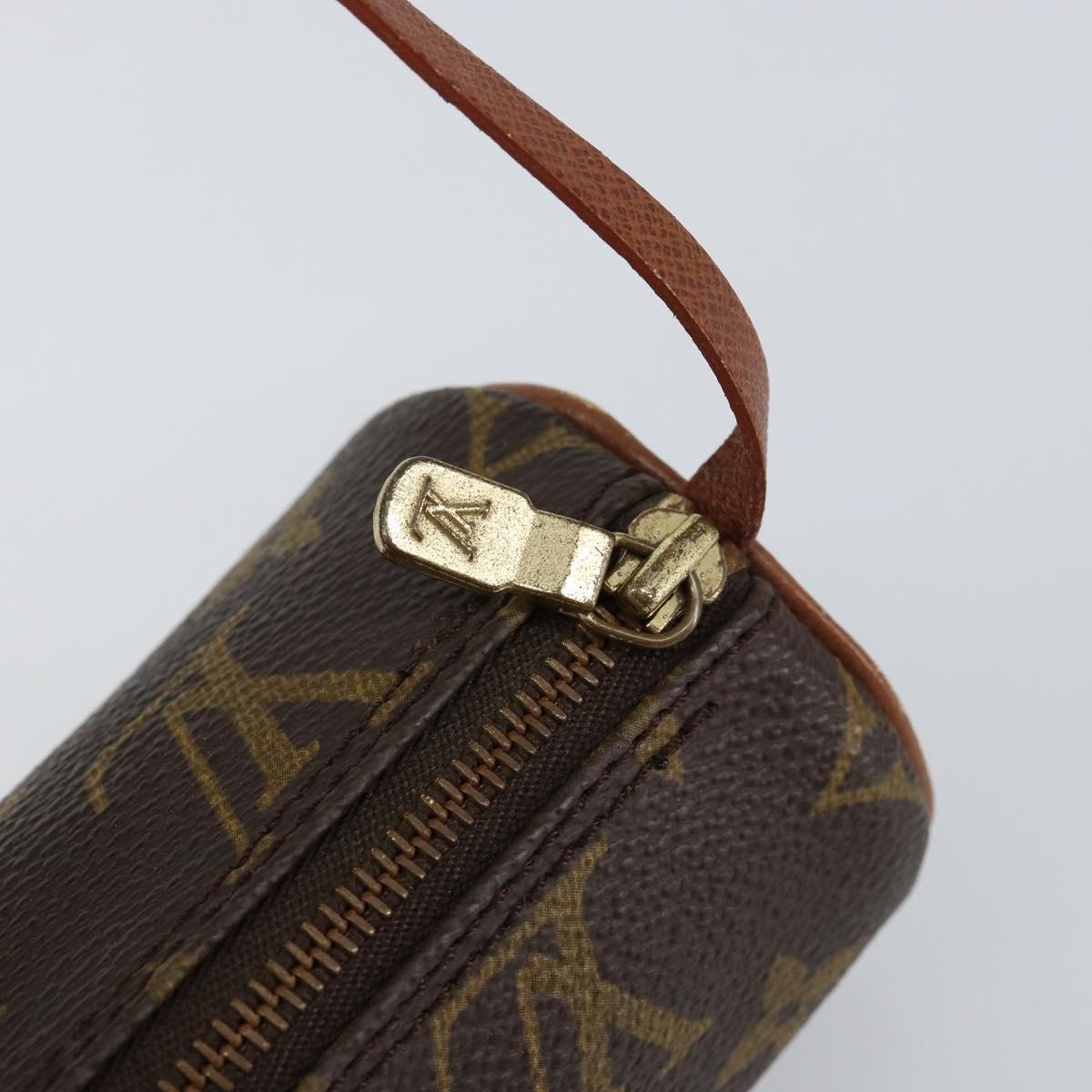 LOUIS VUITTON Monogram Papillon Pouch LV Auth BA7719