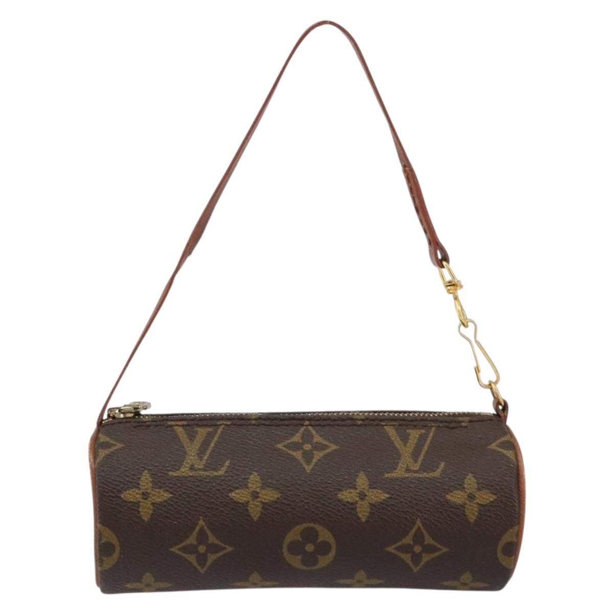 LOUIS VUITTON Monogram Papillon Pouch LV Auth BA7719