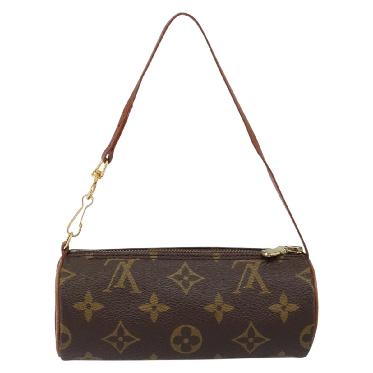 LOUIS VUITTON Monogram Papillon Pouch LV Auth BA7719